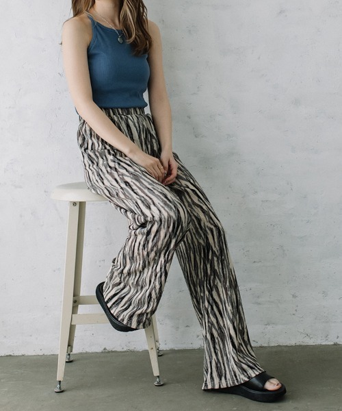 Flugge（フラッジー）の「nuance pattern PT/ニュアンスパターンパンツ（その他パンツ・レディース・グレー/ネイビー系・FREE）」の7枚目の写真