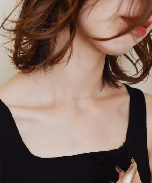 styiro（スタイロ）の「金属アレルギー対応 Silver925 シンプルチェーンネックレス（ネックレス・レディース・シルバー/シルバー系その他2/シルバー系その他3/ゴールド系その他2・FREE）」の2枚目の写真