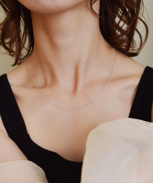 styiro（スタイロ）の「金属アレルギー対応 Silver925 シンプルチェーンネックレス（ネックレス・レディース・シルバー/シルバー系その他2/シルバー系その他3/ゴールド系その他2・FREE）」の3枚目の写真