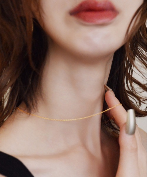styiro（スタイロ）の「金属アレルギー対応 Silver925 シンプルチェーンネックレス（ネックレス・レディース・シルバー/シルバー系その他2/シルバー系その他3/ゴールド系その他2・FREE）」の4枚目の写真