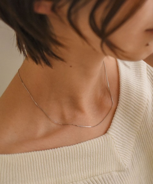 styiro（スタイロ）の「金属アレルギー対応 Silver925 シンプルチェーンネックレス（ネックレス・レディース・シルバー/シルバー系その他2/シルバー系その他3/ゴールド系その他2・FREE）」の7枚目の写真