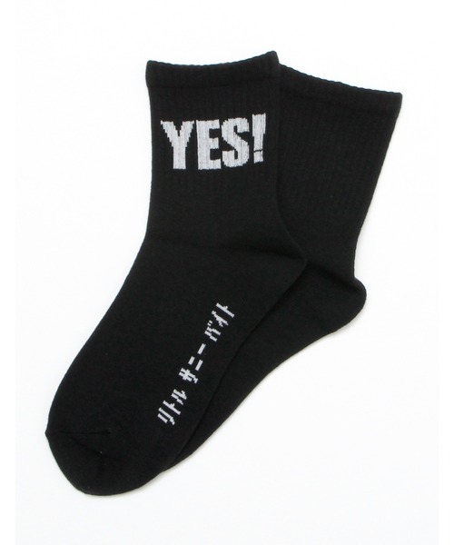 Little sunny bite（リトルサニーバイト）の「Yes socks（ソックス/靴下・レディース・ブラック/ホワイト/ブルー・FREE）」の9枚目の写真