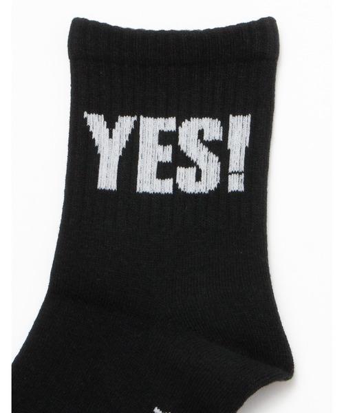 Little sunny bite（リトルサニーバイト）の「Yes socks（ソックス/靴下・レディース・ブラック/ホワイト/ブルー・FREE）」の10枚目の写真