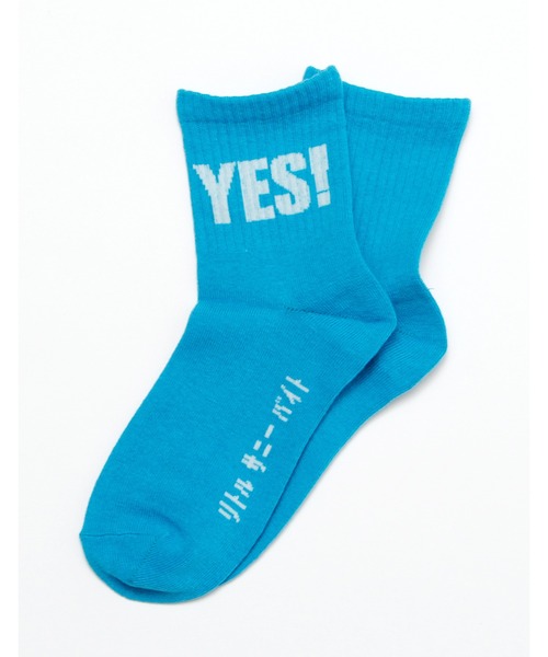 Little sunny bite（リトルサニーバイト）の「Yes socks（ソックス/靴下・レディース・ブラック/ホワイト/ブルー・FREE）」の13枚目の写真