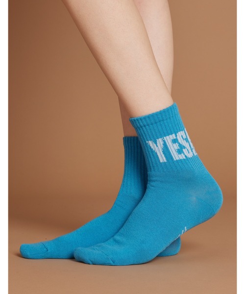 Little sunny bite（リトルサニーバイト）の「Yes socks（ソックス/靴下・レディース・ブラック/ホワイト/ブルー・FREE）」の4枚目の写真