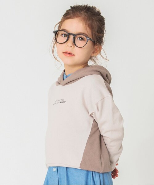 BREEZE（ブリーズ）の「WEB限定 配色パーカー（パーカー・キッズ・オフホワイト/ベージュ・140/130/120/100/110）」の2枚目の写真