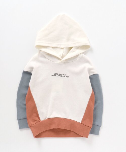 BREEZE（ブリーズ）の「WEB限定 配色パーカー（パーカー・キッズ・オフホワイト/ベージュ・140/130/120/100/110）」の6枚目の写真