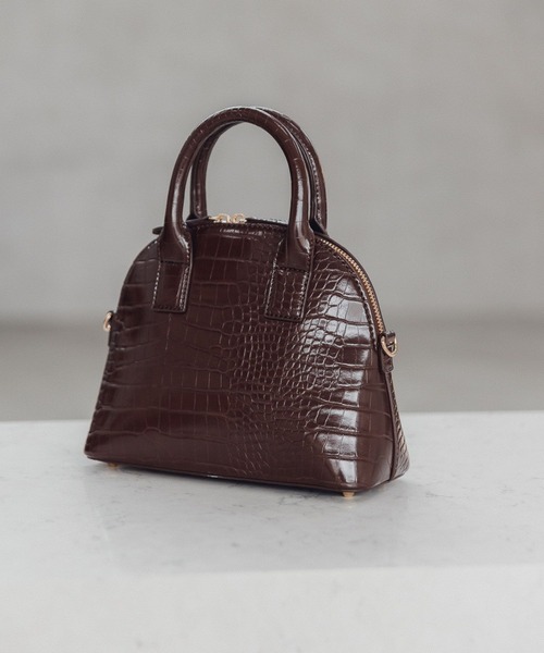 Andemiu(アンデミュウ)の「カタオシショルダーバッグ171350(ショルダーバッグ・レディース・ピンク/アイボリー/ブラウン・FREE)」の3枚目の写真