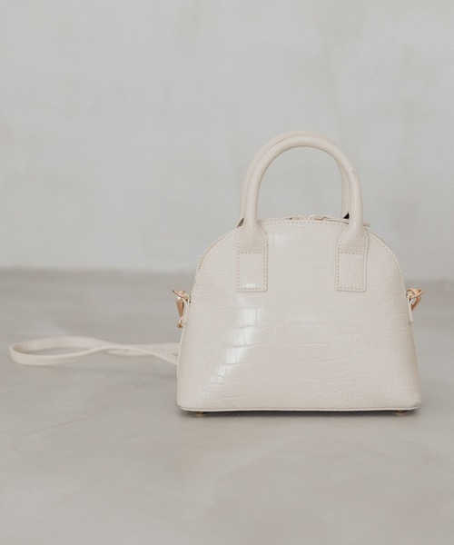 Andemiu(アンデミュウ)の「カタオシショルダーバッグ171350(ショルダーバッグ・レディース・ピンク/アイボリー/ブラウン・FREE)」の2枚目の写真