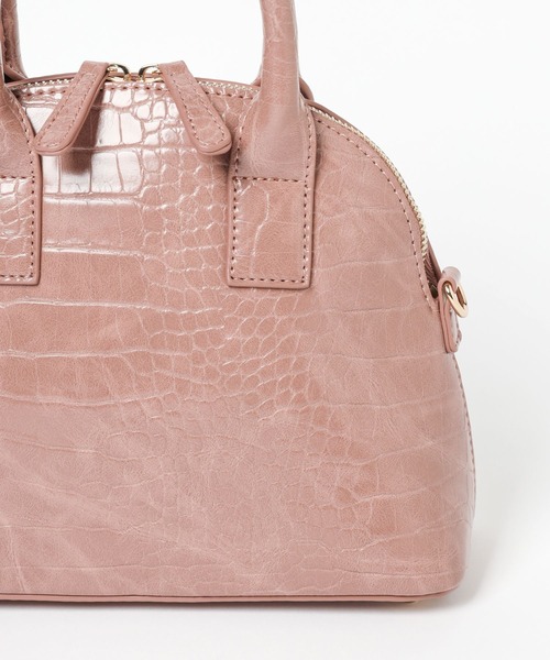 Andemiu(アンデミュウ)の「カタオシショルダーバッグ171350(ショルダーバッグ・レディース・ピンク/アイボリー/ブラウン・FREE)」の5枚目の写真