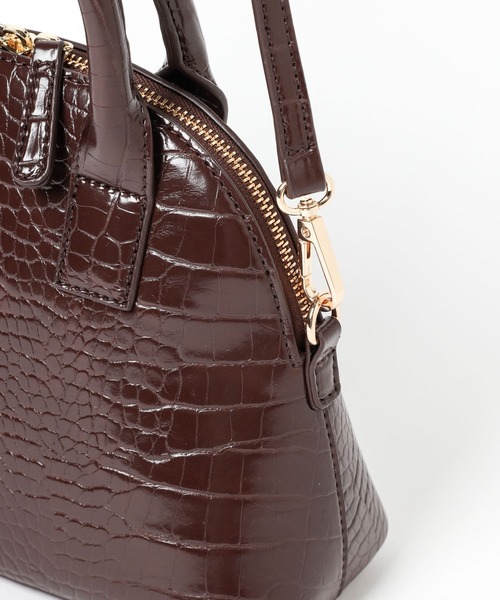 Andemiu(アンデミュウ)の「カタオシショルダーバッグ171350(ショルダーバッグ・レディース・ピンク/アイボリー/ブラウン・FREE)」の13枚目の写真