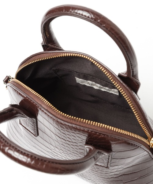 Andemiu(アンデミュウ)の「カタオシショルダーバッグ171350(ショルダーバッグ・レディース・ピンク/アイボリー/ブラウン・FREE)」の20枚目の写真