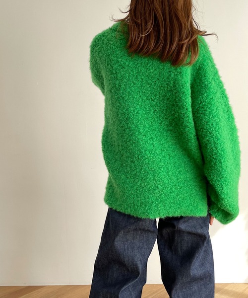 CANAL JEAN(キャナルジーン)の「El mar(エルマール) アルパカ混クルーネックニット(ニット/セーター・レディース・ブルー/グリーン・ONE SIZE)」の9枚目の写真
