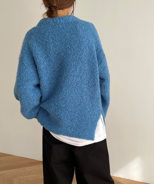 CANAL JEAN(キャナルジーン)の「El mar(エルマール) アルパカ混クルーネックニット(ニット/セーター・レディース・ブルー/グリーン・ONE SIZE)」の19枚目の写真