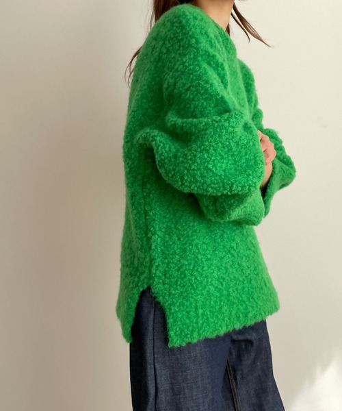 CANAL JEAN(キャナルジーン)の「El mar(エルマール) アルパカ混クルーネックニット(ニット/セーター・レディース・ブルー/グリーン・ONE SIZE)」の15枚目の写真