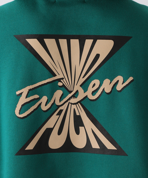 Evisen Skateboards(エビセンスケートボード)の「【EVISEN / エビセン】MIND FXCK HOODIE(パーカー・メンズ・ブラック/モスグリーン・MEDIUM/LARGE)」の13枚目の写真