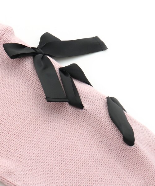 algy（アルジー）の「袖レースアップケーブルニット（ニット/セーター・キッズ・ピンク/アイボリー/サックスブルー・XX-SMALL/X-SMALL/SMALL/MEDIUM）」の19枚目の写真