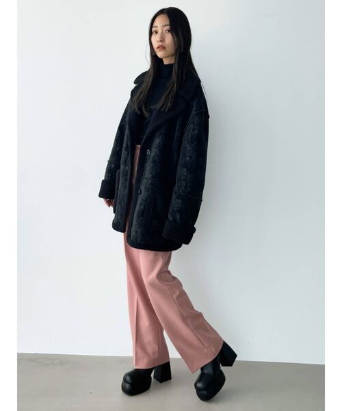 EMODA(エモダ)の「フェイクムートンコート(ムートンコート・レディース・ブラウン/ブラック・FREE)」の13枚目の写真