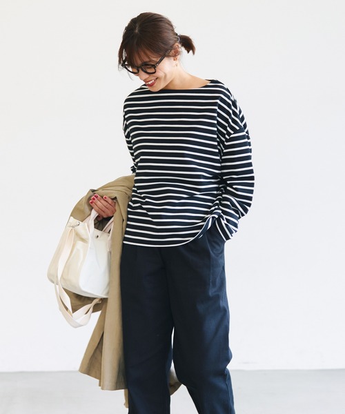 coca（coca）（コカ）の「ポケット付スクエアバッグ（ショルダーバッグ・レディース・カーキ/アイボリー・ONE SIZE）」の7枚目の写真