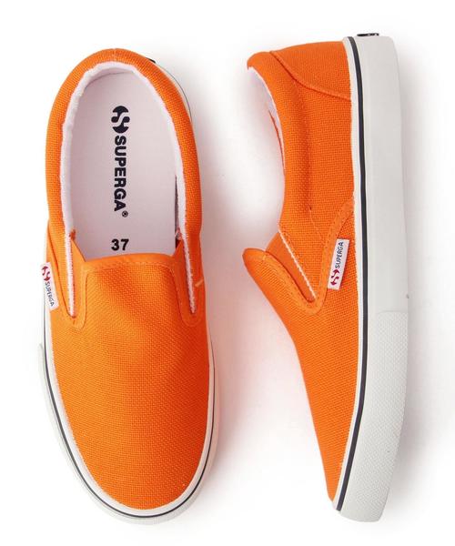 SUPERGA（スペルガ）の「スペルガ/SUPERGA COTU SLP SNK（スニーカー・レディース・ホワイト/ブラック/ライトブルー/オレンジ・37/36/38）」の4枚目の写真