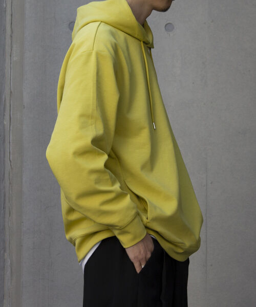 GLOSTER（グロスター）の「【GLOSTER/グロスター】ダンボールニット プルオーバーパーカー フーディ（パーカー・メンズ・チャコールグレー/アイボリー/ベージュ/イエロー・S/M/L）」の13枚目の写真