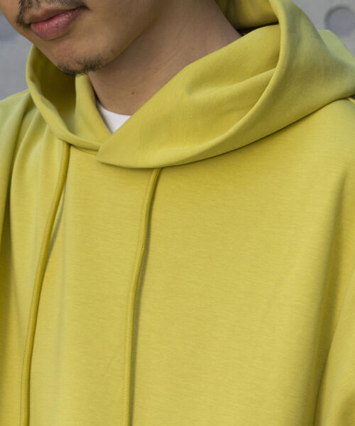 GLOSTER（グロスター）の「【GLOSTER/グロスター】ダンボールニット プルオーバーパーカー フーディ（パーカー・メンズ・チャコールグレー/アイボリー/ベージュ/イエロー・S/M/L）」の15枚目の写真