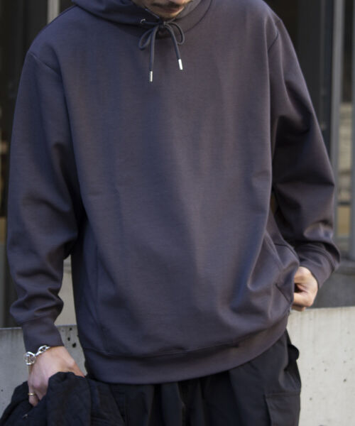 GLOSTER（グロスター）の「【GLOSTER/グロスター】ダンボールニット プルオーバーパーカー フーディ（パーカー・メンズ・チャコールグレー/アイボリー/ベージュ/イエロー・S/M/L）」の21枚目の写真