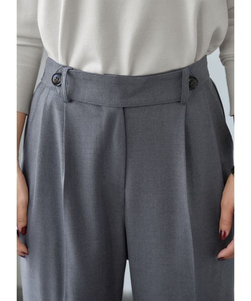 STYLE DELI(スタイルデリ)の「ウエストデザイン2タックワイドパンツ(その他パンツ・レディース・グレー/チャコールグレー/パープル系・SMALL/MEDIUM)」の16枚目の写真