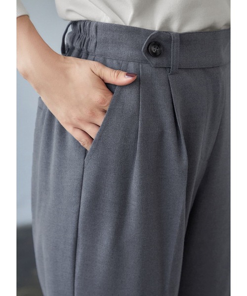 STYLE DELI(スタイルデリ)の「ウエストデザイン2タックワイドパンツ(その他パンツ・レディース・グレー/チャコールグレー/パープル系・SMALL/MEDIUM)」の19枚目の写真