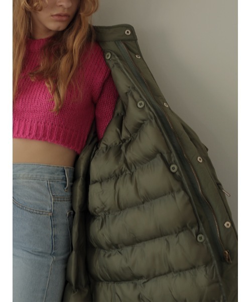 AMAIL（アマイル）の「Military over コート（ミリタリージャケット・レディース・カーキ/ブラック・FREE）」の9枚目の写真