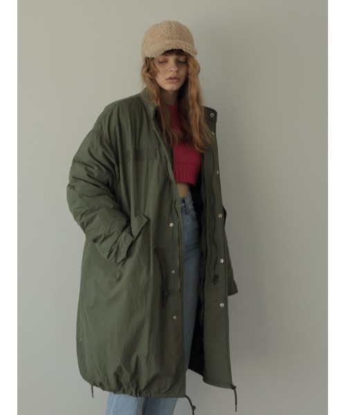 AMAIL（アマイル）の「Military over コート（ミリタリージャケット・レディース・カーキ/ブラック・FREE）」の22枚目の写真