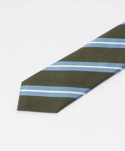 URBAN RESEARCH DOORS(アーバンリサーチドアーズ)の「LIFE STYLE TAILOR 23SS国内タイSTRIPE3(ネクタイ・メンズ・ブラウン系その他/グリーン系その他/ブルー系その他・-)」の9枚目の写真