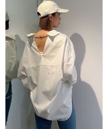 GYDA | BACK GGチェーンLOOSEシャツ(シャツ/ブラウス)