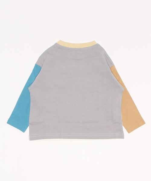 Life Support Products(ライフサポートプロダクツ)の「【コットンUSA】クレイジーポケットロンT(80~150cm)(Tシャツ/カットソー・キッズ・ライム/チャコール/オフホワイト/ベージュ・90/100/110/120/80/130/95/140/150)」の14枚目の写真