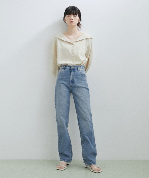 ROLLA'S（ローラス）の「【ROLLA'S】ORIGINAL STRAIGHT（デニムパンツ・レディース・ブルー・25/26/27）」の3枚目の写真