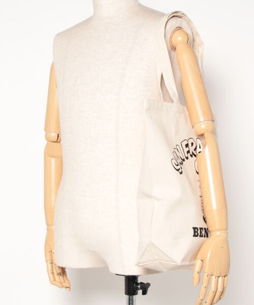 BEN DAVIS（ベンデイビス）の「【BEN DAVIS】ORGANIC PRINT TOTE（トートバッグ・レディース・ホワイト×ブラック・FREE）」の5枚目の写真