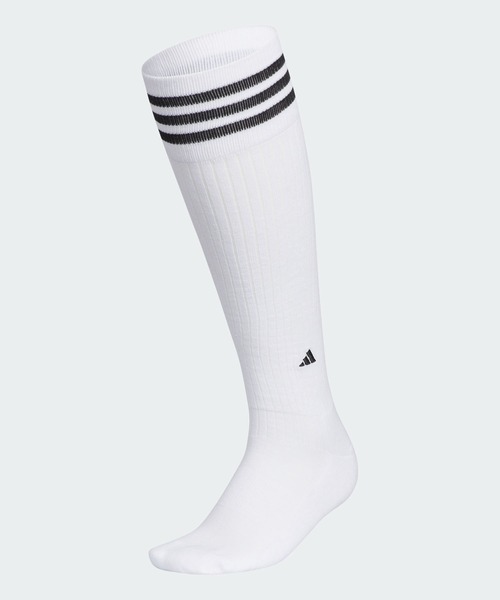 adidas（アディダス）の「ひざ丈 スリーストライプ クッションソックス【adidas Golf/アディダスゴルフ】（ソックス/靴下・レディース・ホワイト×ブラック/コーラル/ブラック×ホワイト・SMALL）」の2枚目の写真