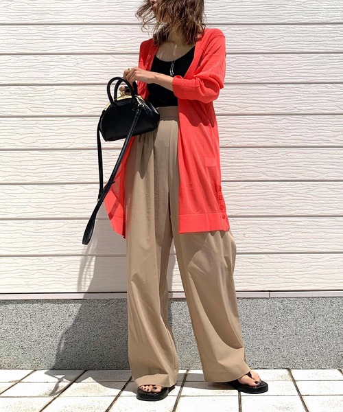 Q（キュー）の「接触冷感テックパンツ（その他パンツ・レディース・グレイッシュベージュ/ブラック/ブルー・MEDIUM）」の16枚目の写真