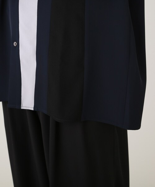 tk.TAKEO KIKUCHI(ティーケータケオキクチ)の「◆アムンゼンパッチワークシャツ(シャツ/ブラウス・メンズ・ネイビー系4/ホワイト系5/ブラック系4・01/02/03)」の9枚目の写真