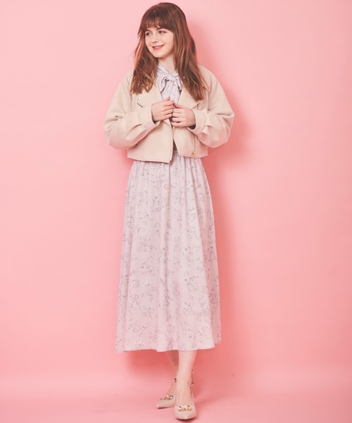 31 Sons de mode（トランテアン　ソン　ドゥ　モード）の「フェイクスエードライダースジャケット（ライダースジャケット・レディース・ベージュ/ライトグリーン・フリー）」の9枚目の写真