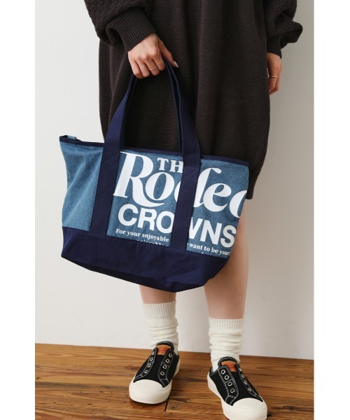 RODEO CROWNS WIDE BOWL(ロデオクラウンズワイドボウル)の「RC CANVAS TOTE(トートバッグ・レディース・ブラック系その他/レッド系その他/ブルー系その他・FREE)」の1枚目の写真