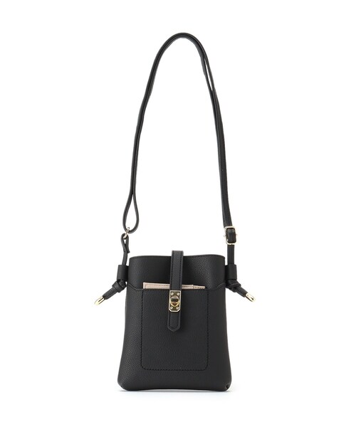 grove（グローブ）の「◆カードケース付ベルトひねりミニショルダー（ショルダーバッグ・レディース・アイボリー/ライトグレー/ライトパープル/ブラック・00）」の8枚目の写真