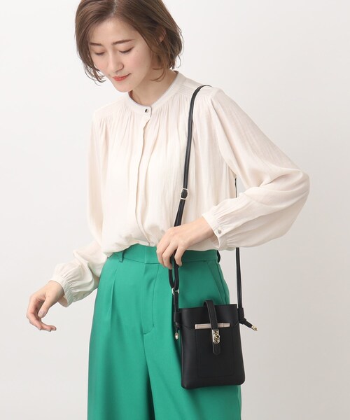 grove（グローブ）の「◆カードケース付ベルトひねりミニショルダー（ショルダーバッグ・レディース・アイボリー/ライトグレー/ライトパープル/ブラック・00）」の5枚目の写真