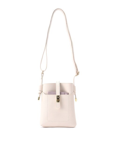 grove（グローブ）の「◆カードケース付ベルトひねりミニショルダー（ショルダーバッグ・レディース・アイボリー/ライトグレー/ライトパープル/ブラック・00）」の21枚目の写真