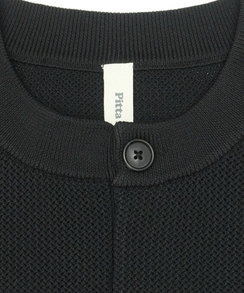 Pitta Re:)（ピッタリ）の「メッシュニットカーディガン（カーディガン/ボレロ・メンズ・ブラック/オリーブ・S/M/L/LL）」の4枚目の写真