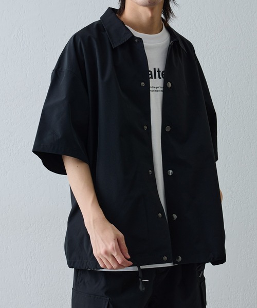 COLONY 2139（コロニートゥーワンスリーナイン）の「ストレッチコーチ半袖シャツ（シャツ/ブラウス・メンズ・アイボリー/ブラック・MEDIUM/LARGE）」の15枚目の写真