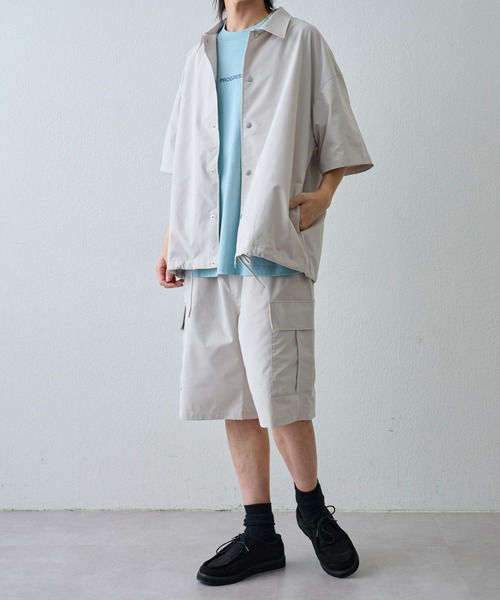 COLONY 2139（コロニートゥーワンスリーナイン）の「ストレッチコーチ半袖シャツ（シャツ/ブラウス・メンズ・アイボリー/ブラック・MEDIUM/LARGE）」の16枚目の写真