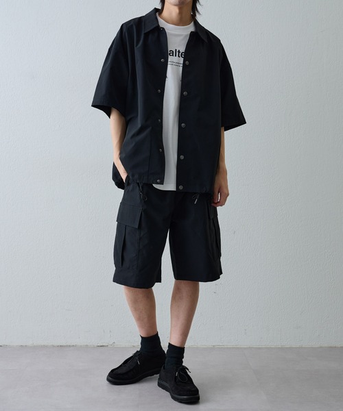 COLONY 2139（コロニートゥーワンスリーナイン）の「ストレッチコーチ半袖シャツ（シャツ/ブラウス・メンズ・アイボリー/ブラック・MEDIUM/LARGE）」の14枚目の写真