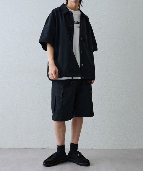 COLONY 2139（コロニートゥーワンスリーナイン）の「ストレッチコーチ半袖シャツ（シャツ/ブラウス・メンズ・アイボリー/ブラック・MEDIUM/LARGE）」の7枚目の写真