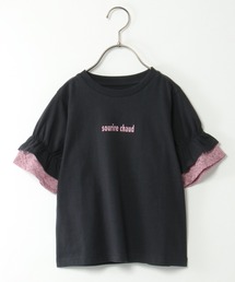 ikka（イッカ）の「USAコットン レースティアードTシャツ（120~160cm）（Tシャツ/カットソー・キッズ）」